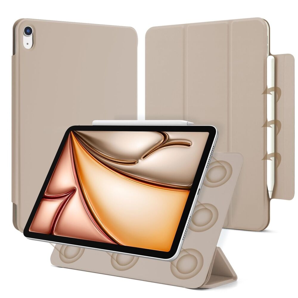 Case for iPad Air 13-Inch M3/M2 (2025/2024) w/Pencil Holder, Auto Wake/Sleep,Oat